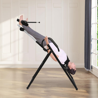 SEANESZTI Heavy Duty Inversion Table, 330 lbs Capacity Strength Training Inversion Equipment, Back Stretcher Inversion Table for Back Pain Therapy Training with Safe Belt & Comfortable Ankle Holders