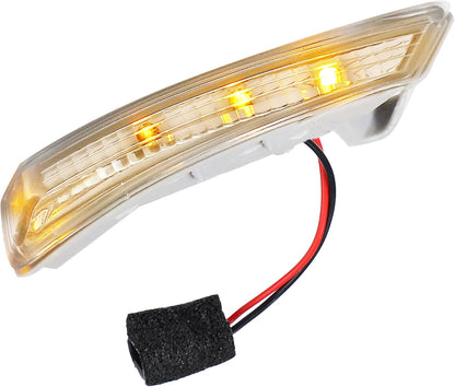 ACROPIX Car LED Front Right Side Mirror Turn Signal Light, Fit for Chrysler Town Country - Pack of 1 Silver Tone