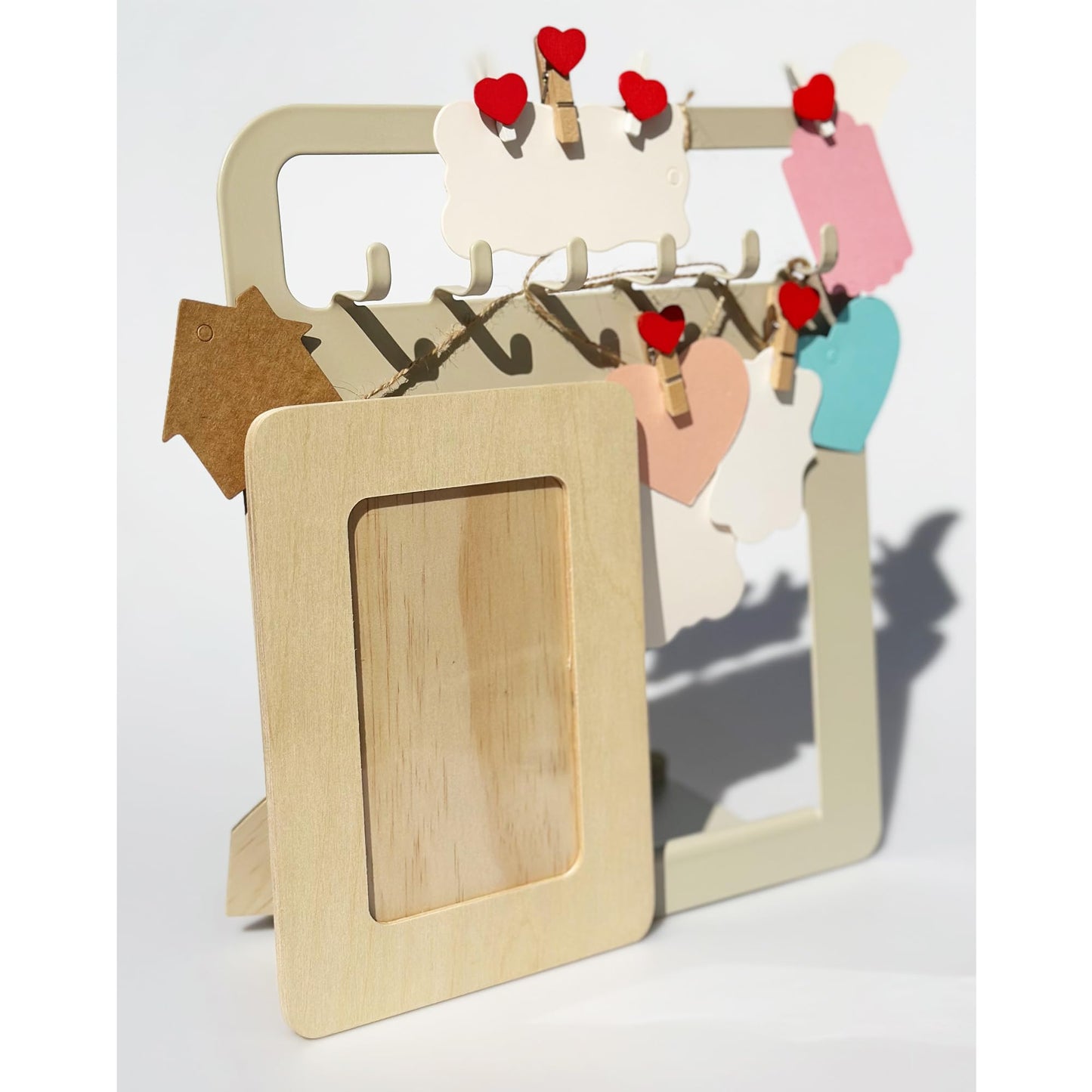 LWR CRAFTS Wooden DIY Photo Frame 4" x 6" Pack of 2