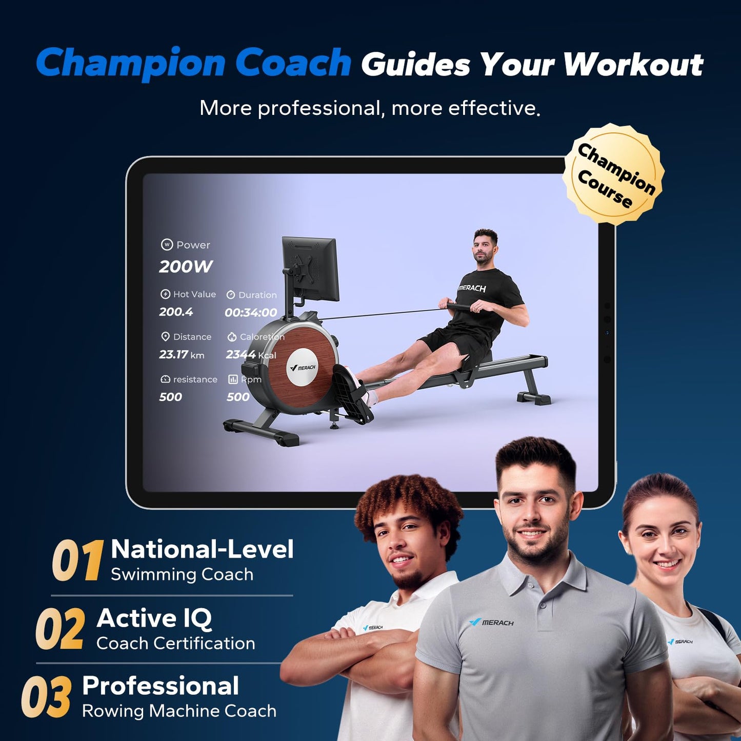 MERACH Rowing Machine with 15.6" HD Rotating Screen, Magnetic Rowing Machines for Home, 16 Levels Rower Machine of Quiet Resistance, Dual Slide Rail with Max 350lbs Weight Capacity, App Compatible