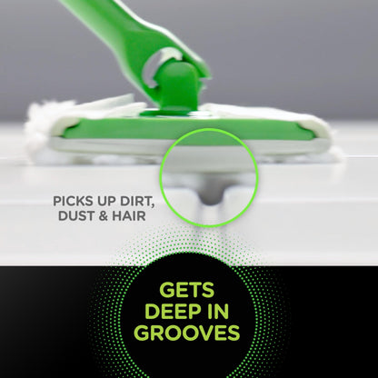Swiffer Sweeper Heavy Duty Dry Multi-Surface Cloth Refills for Floor Sweeping and Cleaning, Unscented, 32 Count