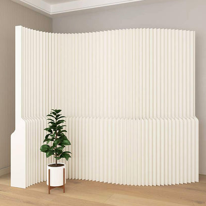 Paper Room Divider Retractable Room Dividers Folding Privacy Screens Paper Partition Wall Divisor de Habitaciones for Home/Office/Clothing Store/Enterprise Office,Trade Show