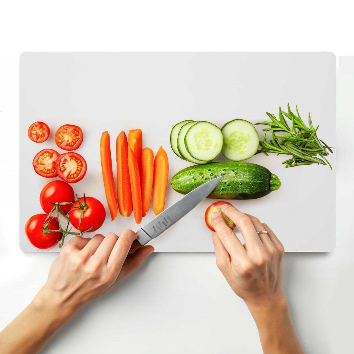 ZENFUN 30 Pack Plastic Cutting Board Mats, Flexible Clear Cutting Mats 17 x 11 In, Kitchen Cutting Board Sheets Frosted Placemats BPA-Free, Non-Porous