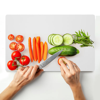 ZENFUN 30 Pack Plastic Cutting Board Mats, Flexible Clear Cutting Mats 17 x 11 In, Kitchen Cutting Board Sheets Frosted Placemats BPA-Free, Non-Porous
