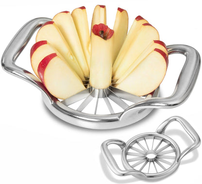 LIIGEMI 5.5 Inch Extra Large Apple Slicer,16-Slice Thin Apple Slicer and Corer,Cutter, Divider, Wedger for Fruits and Vegetables，Gifts for Mom，Sharp and Sturdy，Easy to Use