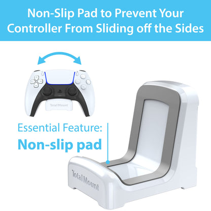 TotalMount Holders for PS5 Controllers – Premium Mounts Will Not Damage Your Wall with Screws or Permanent Adhesive (Wall Stands for PlayStation Controllers – Two Pack)