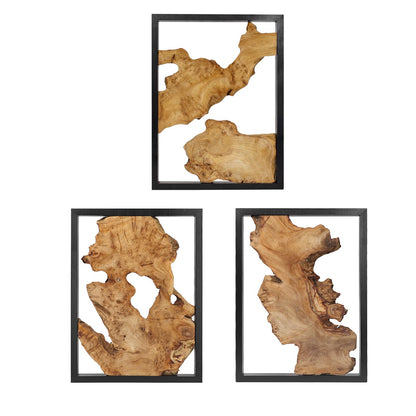 Modern Wood Wall Decor- Natural wood Handcrafted Rustic Charm for Your Home - Perfect for Living Room, Bedroom,Kitchen,or Office
