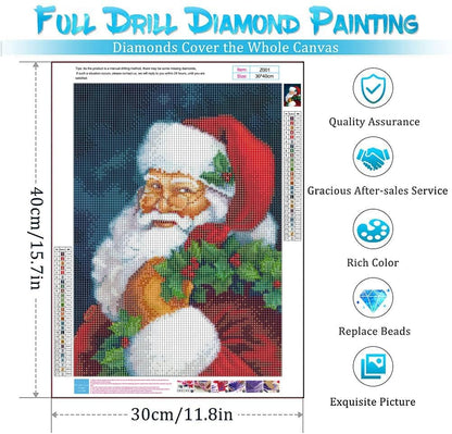 PJOESL 6 Pack Christmas Diamond Painting Kits for Adults - Diamond Art DIY 5D Full Round Drill Crystal Rhinestone Arts and Crafts - Gem Art Paint with Diamond Dots Home Wall Decor 11.8x15.7 in