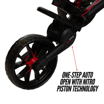 Bag Boy Nitron Golf Push Cart, Pink/Wine