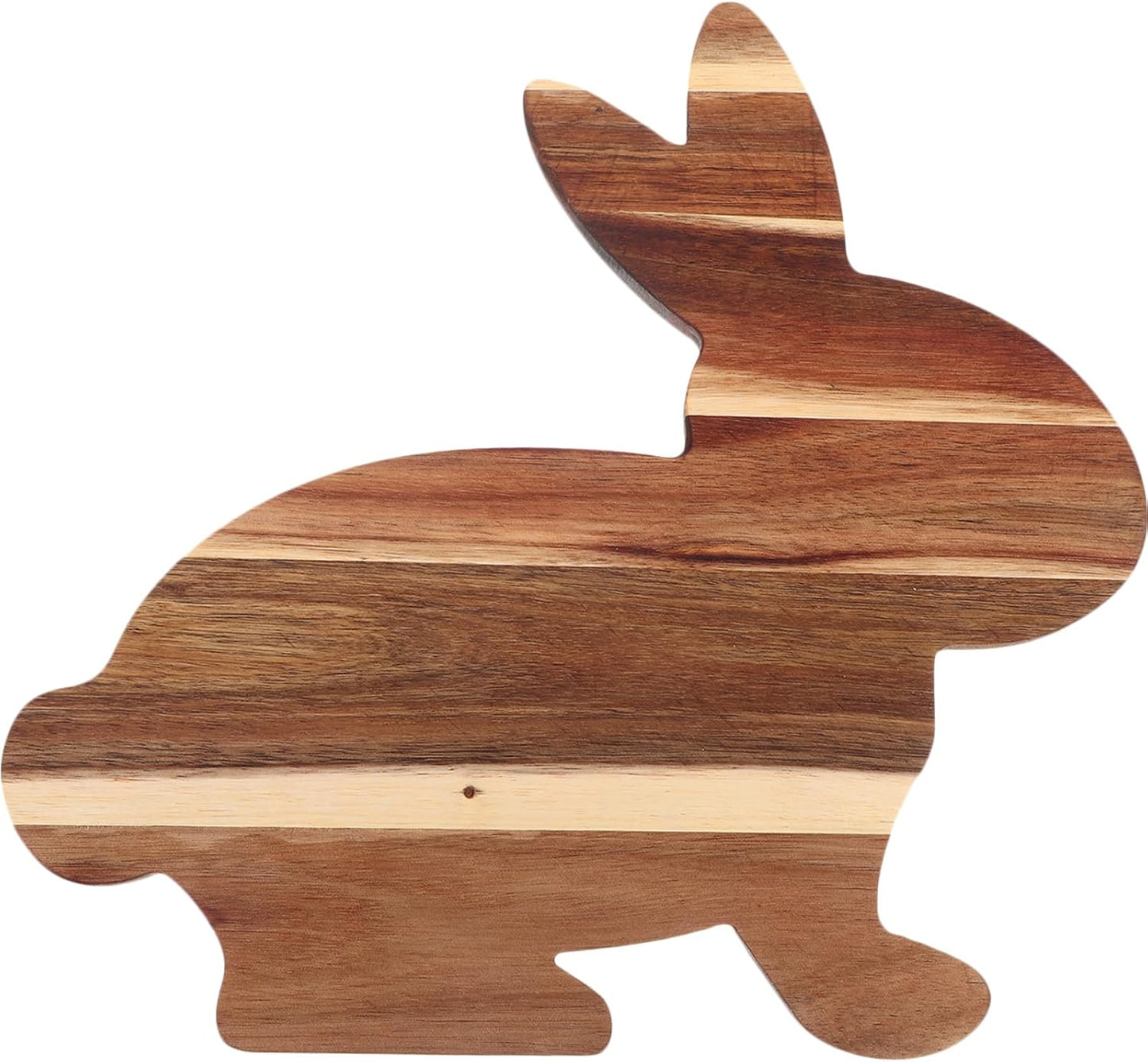 BESTOYARD Bunny Shaped Wooden Serving Board, Wood Cutting Board, Easter Serving Platter for Cheese and Vegetables