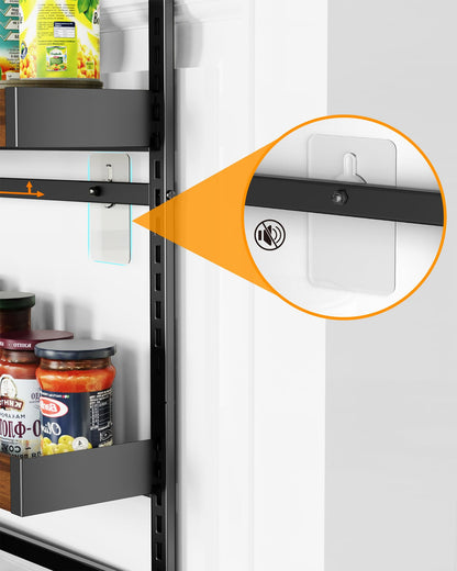 Moforoco 9-Tier Over The Door Pantry Organizer, Pantry Organization and Storage, Black Hanging Basket Wall Spice Rack Seasoning Shelves, Home & Kitchen Bedroom Bathroom House Essentials