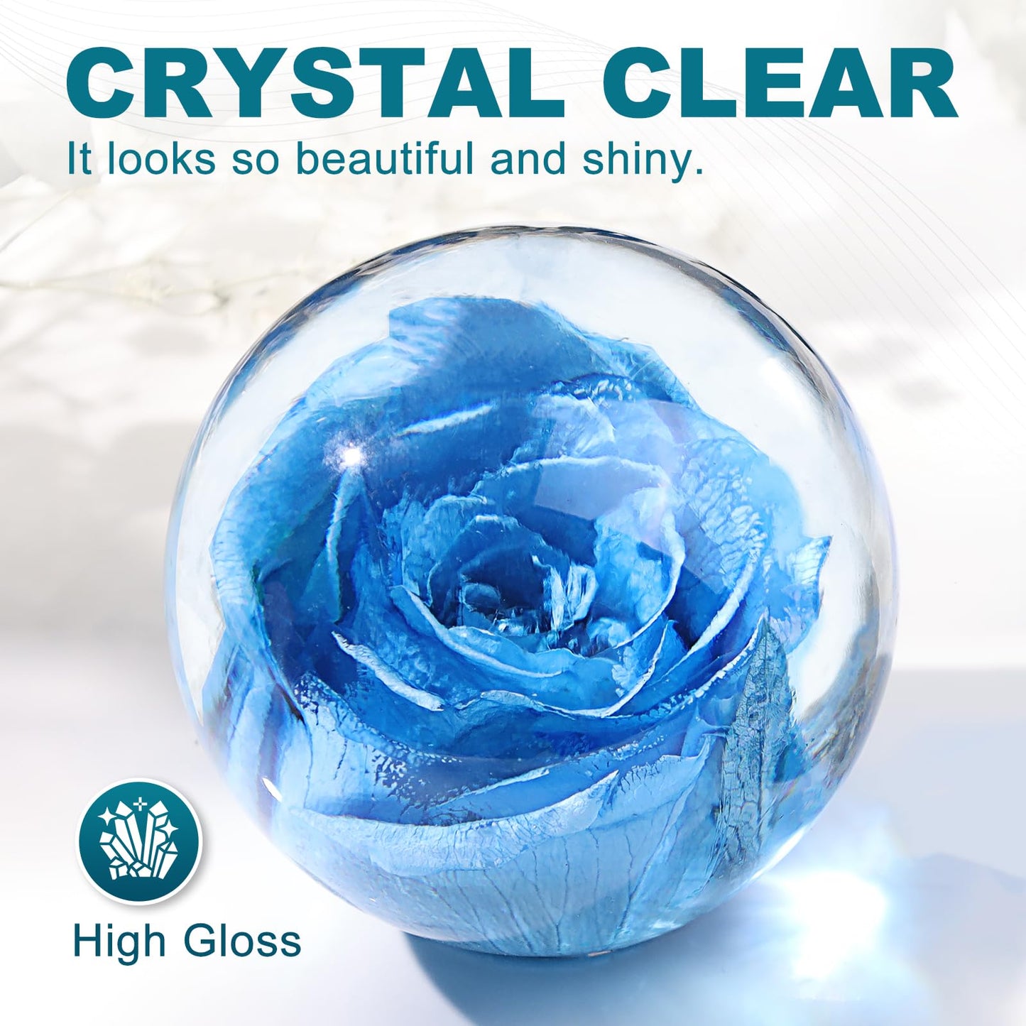 LET'S RESIN Epoxy Resin Kit,1 Gallon Bubble Free & Crystal Clear Epoxy Resin for Casting, DIY, Art, Molds,Jewelry（Including 0.5 Gallon Resin + 0.5 Gallon Hardener）