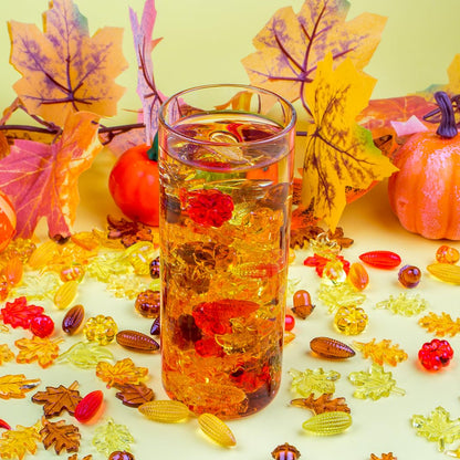 Prehalpty 260PCS Thanksgiving Vase Filler – Acorns, Pumpkins, Corn, and Fall Leaves, Mini Fall Decor for Fall Thanksgiving Centerpieces, Bowl Fillers, Crafts, and Table Decor