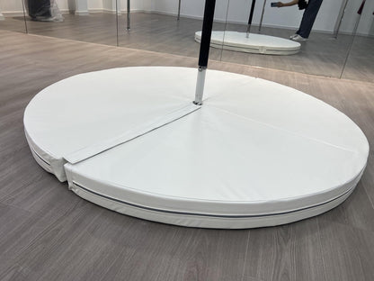 Pole Dance Mat, Fitness Gymnastic Yoga Safety Protection Pad, Foldable Shock Absorption Round Pole Crash Mat
