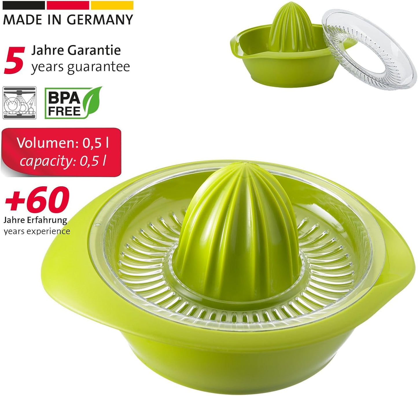 Westmark 3091227A Lemon and Orange Press Limetta, Apple Green