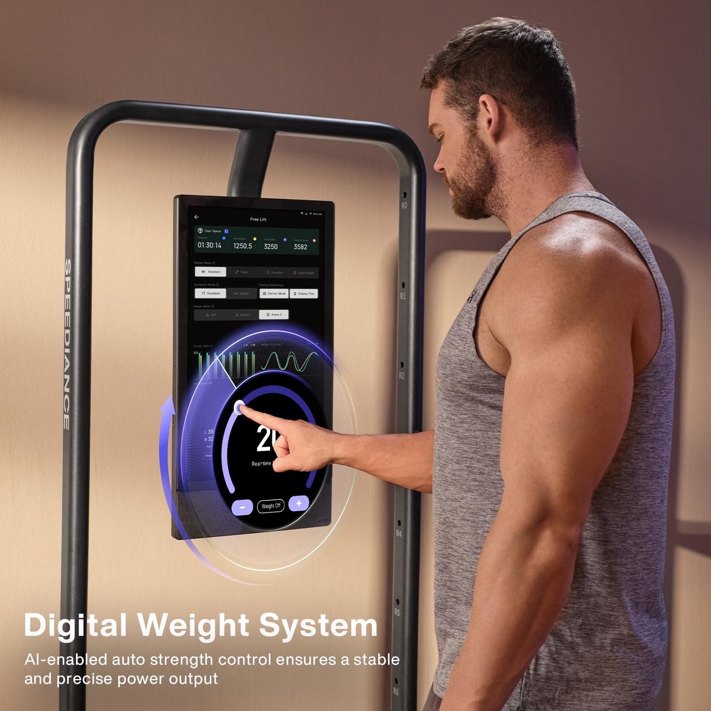 Speediance Home Gym, Smart AI-Powered Multi-Functional Smith Machine for Full Body Strength Training, All-in-one Gym Equipment, Digital Weight System, Workout Station, Squat Rack, Gym Monster 2