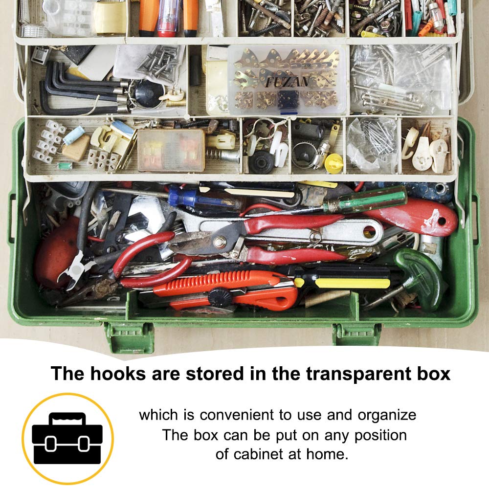 125 Pcs Heavy Duty Picture Hanging Kit With Nails for Wooden/Drywall - Professional Hangers for Canvas, Office Pictures, Clock, House Decoration - Holds 10-100 lbs