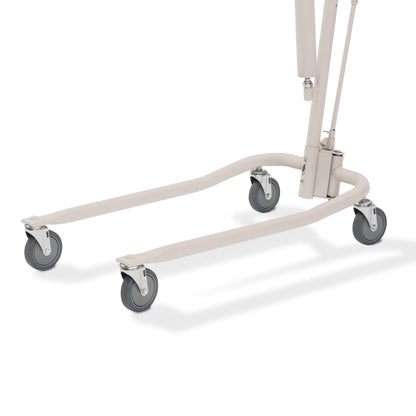 Invacare Hydraulic Patient Lift, Lightweight Transfer Lift Chair with 450 lb Weight Capacity, Bent Mast for Safer Transfers, 6-Point Padded Swivel Bar, Floor-to-Bed Height Range for Fall Recovery