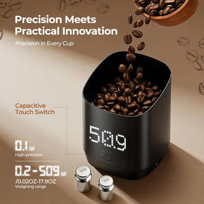 Subscale Digital Dosing Cup with LED Display - Sleek & 1g/0.1oz Precise Scale - Dosing & Brewing Accessories,USB-C Charging,Waterproof, Measures Coffee Grounds for Espresso - Baking/Coffee Lover Gifts