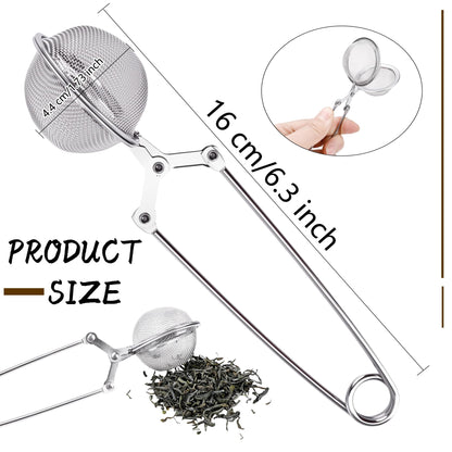 25 Pack Snap Tea Ball Infusers Stainless Steel Mesh Tea Ball Strainers with Handle Mesh Snap Tea Ball for Loose Leaf Tea Spices Herbs, 2 Colors (Color Style 1)