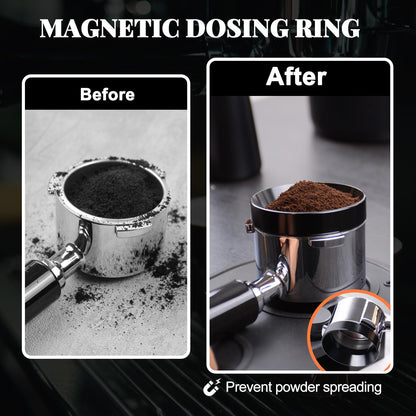 Fosinsee Espresso Accessories Kit 51mm, Coffee Tamper Set with Espresso Tamper, WDT Tool, Espresso Tamper Mat, Espresso Dosing Funnel, Puck Screen, Espresso Tools for 51mm Coffee Machine Accessories