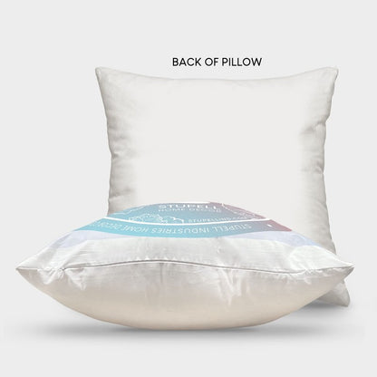 Stupell Industries White Egret Bird Flying Over Ocean Shore Design by Julia Purinton Throw Pillow