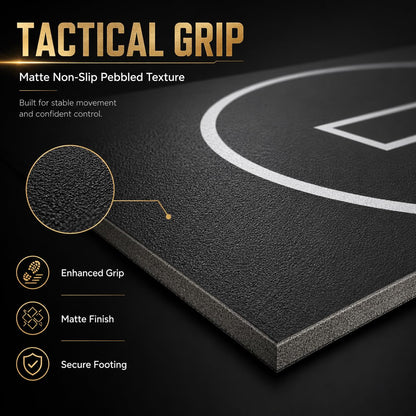 6.5x10 FT Wrestling Mat for Home Gym, Heavy-Duty PVC & XPE Foam BJJ MMA Jiu Jitsu Judo Mat, Anti-Slip Lychee Pattern, Waterproof Roll-Up Grappling Mat, Black
