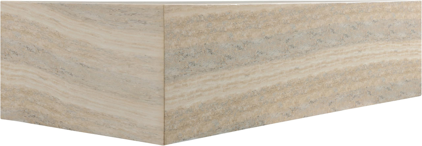 Meridian Furniture Piazza Travertine Finish Concrete Indoor/Outdoor Coffee Table