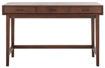 SAFAVIEH Home Collection Hawthorn Brown 3-Drawer Computer Table Office Desk