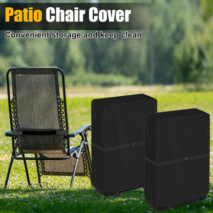 2 Pack Zero Gravity Chair Cover, AHIER Outdoor Chair Covers Waterproof Lawn Beach Patio Chair Cover with Fixed Rope