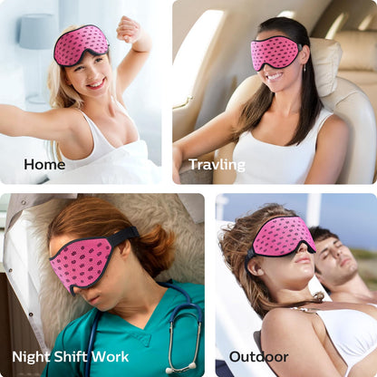 LitBear Breathable Sleep Mask, 3D Eye Mak Sleep for Side Sleepers Women Men, Light Blocking Sleeping Mask with Adjustable Strap, Soft Lightweight Eye Cover for Travel, Night Work, Nap, Office - Blue