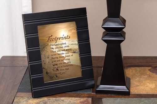 Cottage Garden Black Beaded Photo Frame - 5 x 7 Table Top & Wall Display