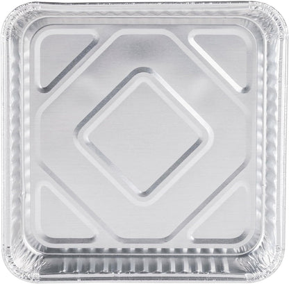 Pack of 20 Extra-Thick Disposable Aluminum Baking Pans, Standard Size 8” x 8” Recyclable Cooking Tins
