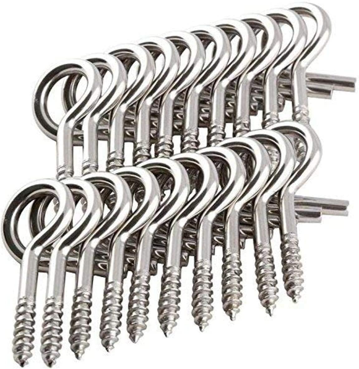 Hangman 20 Piece Christmas Lights Hanger Hooks - Stainless Steel (QH-20)