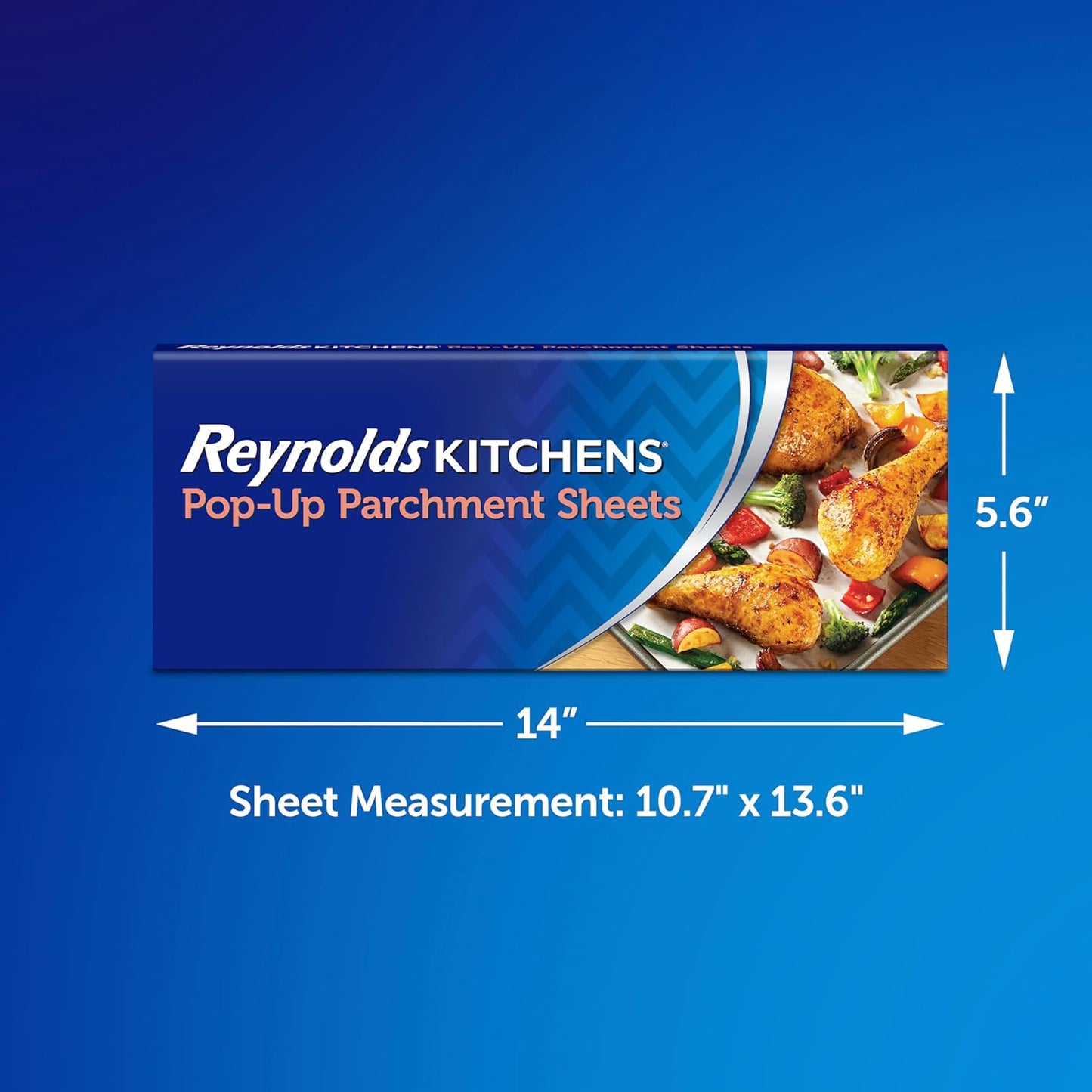 Reynolds Kitchens Parchment Paper Sheets - 10.7x13.75 Inch, 120 Sheets | Convenient Pop-Up Design