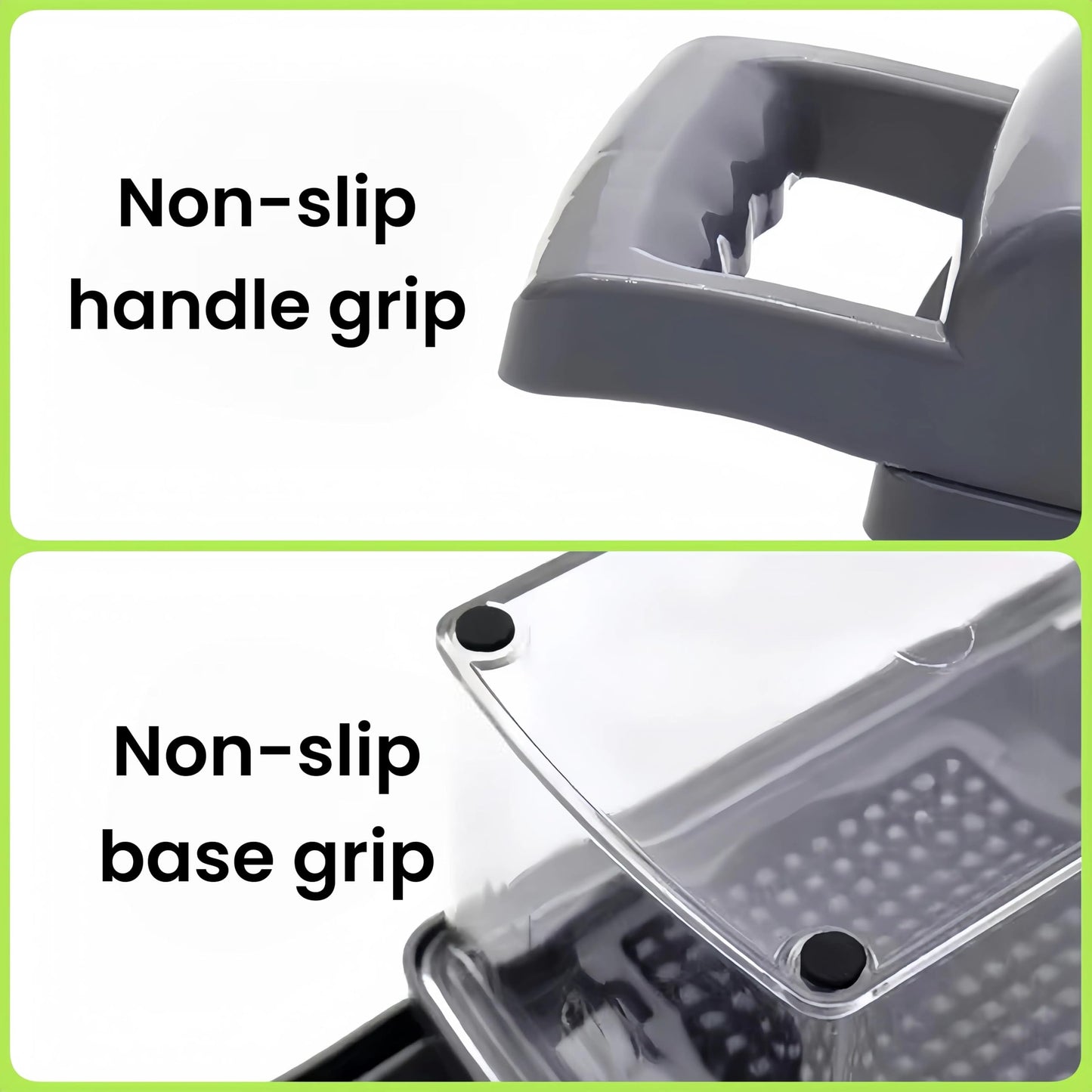 VerdeVida Vegetable Chopper, Food Chopper & Spiralizer, 15-in-1, 8 Stainless Steel Blades, Black