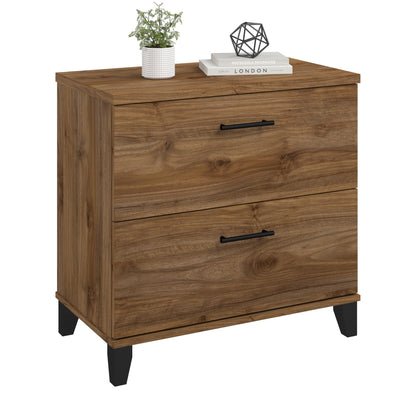 Bush Home 2 Drawer Lateral File Cabinet, Letter and Legal-Size Document Storage for Home or Professional Office, Somerset Collection, Fresh Walnut