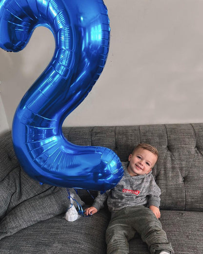 Number 22 Balloon - Navy Blue 40 Inch Birthday Decoration for 22nd Celebration | Party Supplies