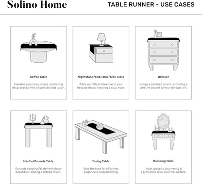 48 Inches 100% Summer 14 48 Inch Summer Solino Home Linen Table Runner - Cabana Stripe, Pure Linen Bright Stripe Small