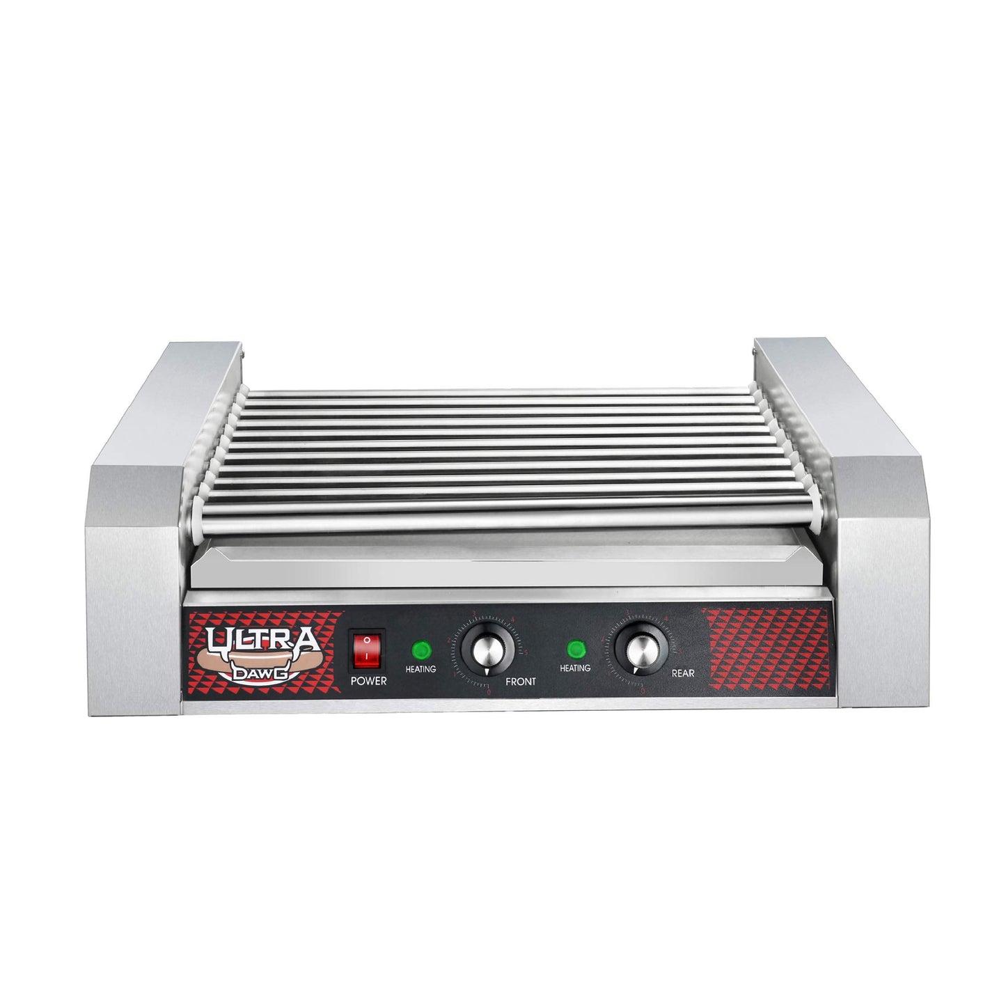 Great Northern Popcorn, 876071RCM, Hot Dog Grill with 11 Stainless Steel Rollers for 30 Hot Dogs or Sausages, Gray