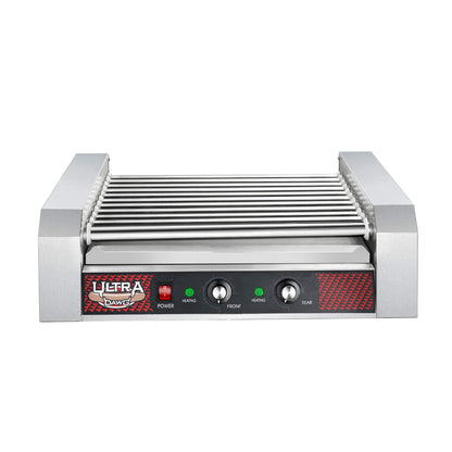 Great Northern Popcorn, 876071RCM, Hot Dog Grill with 11 Stainless Steel Rollers for 30 Hot Dogs or Sausages, Gray
