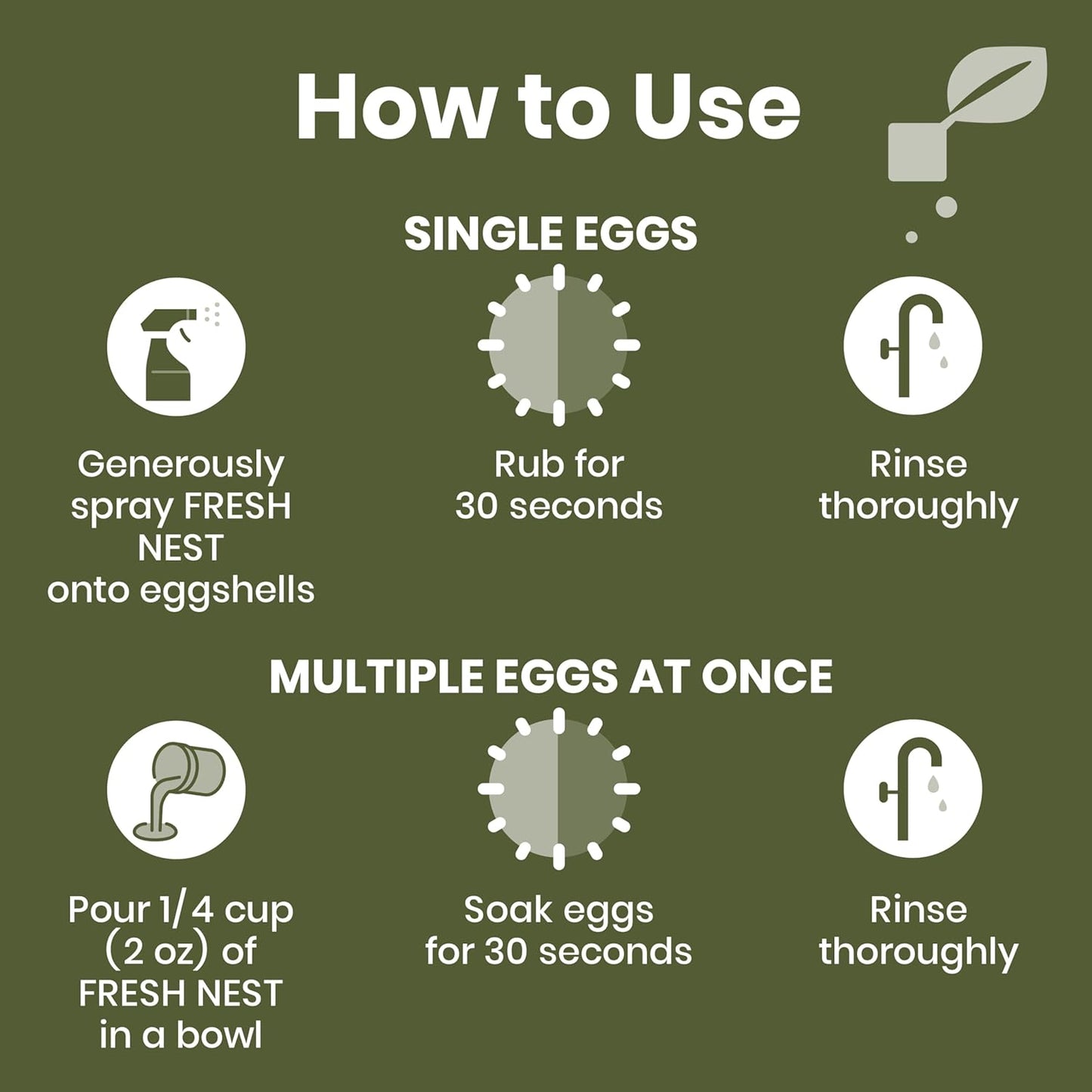 32 2-Pack Clean Republic Good Salt Pet Fresh Nest Egg Wash Spray, Natural Cleaner for Freshly Laid Eggs, Made in the
