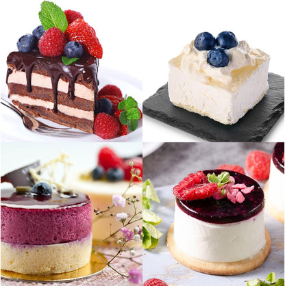 uxcell 1 Set Round Cake Ring, Stainless Steel Dessert Mousse Rings with Pusher for Mousse Cake, Silver