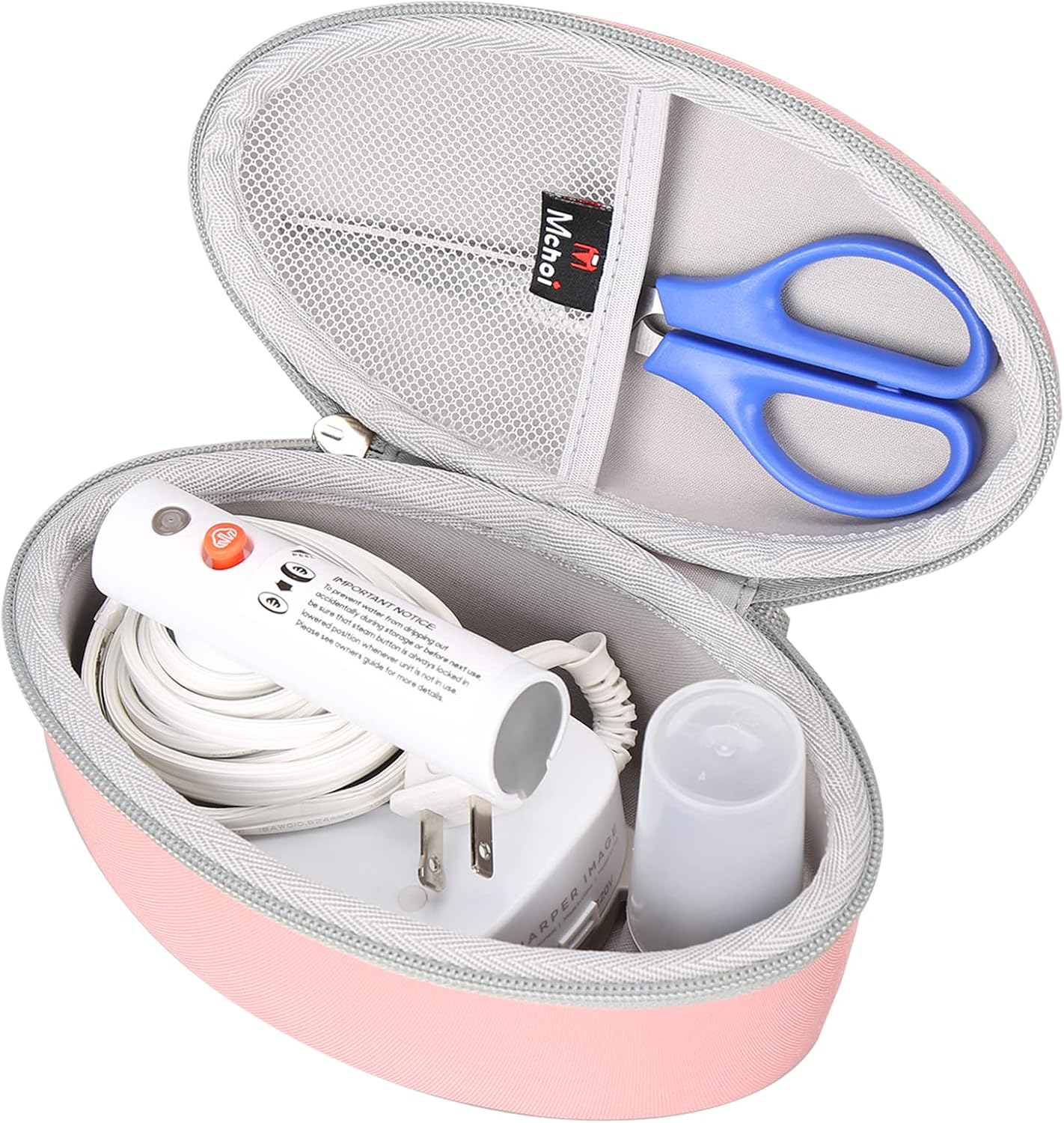 Mchoi Hard Carrying Case for Sharper Image SI-755 Mini Steam Iron, Waterproof Shockproof Travel Protective Case