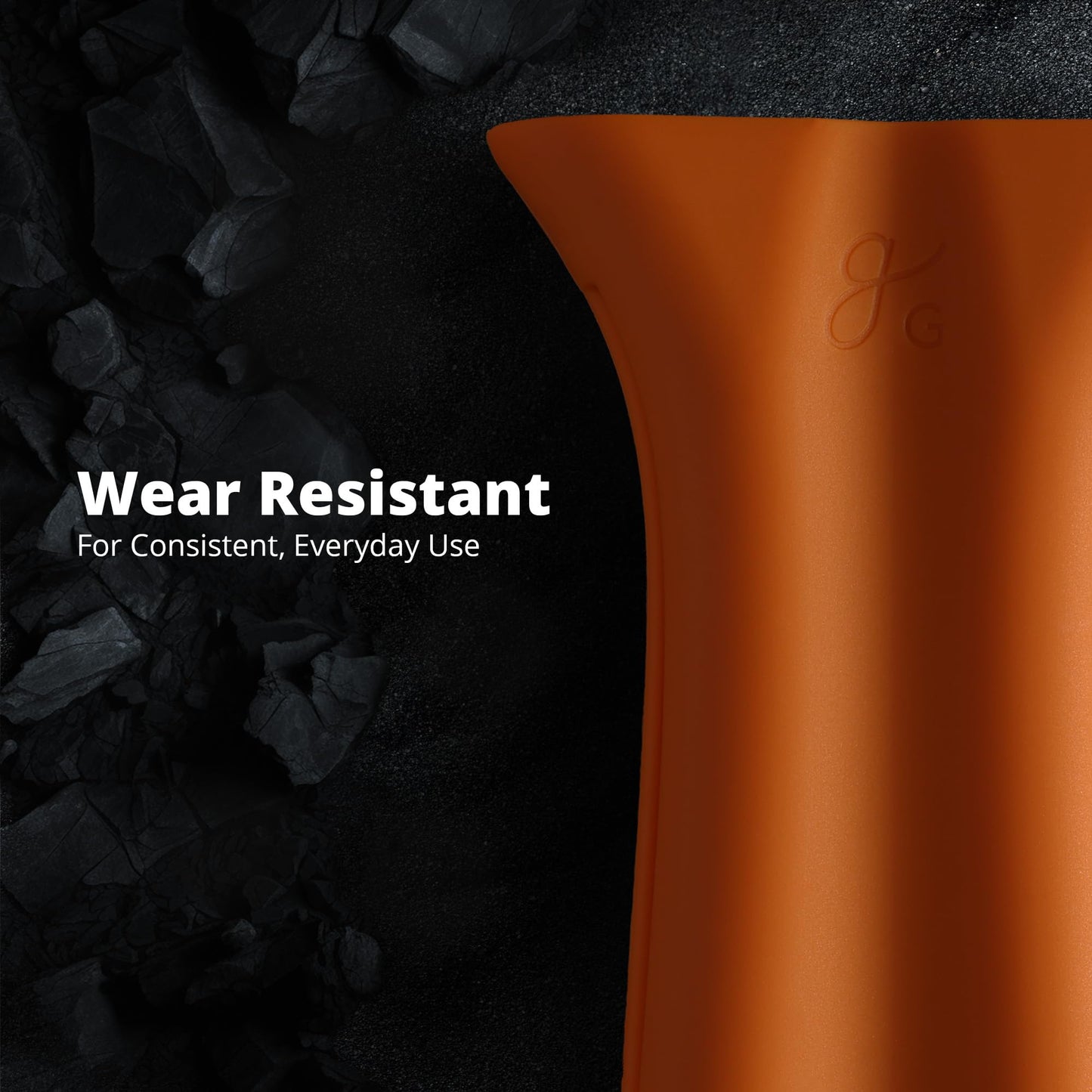 Greater Goods Silicone Handle Cover Designed for Greater Goods Cast Iron Skillet and Griddle, Pumpkin Orange