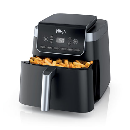 Ninja XL Air Fryer with MaxCrisp | 6.5 QT Capacity | 6-in-1 Max Crisp, Air Fry, Roast, Bake, Reheat & Dehydrate | 450°F Temp | 1750 Watts | Nonstick Basket, Crisper Plate & Recipe Guide | Grey | AF181