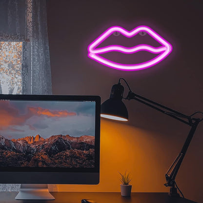 4 Pcs LED Decorative Neon Night Signs, Hanging Lighted Up Neon Sign for Bedroom Room Decor Neon Lights Led Cloud Signs Light Sign for Home Decor Pink/Blue Planet