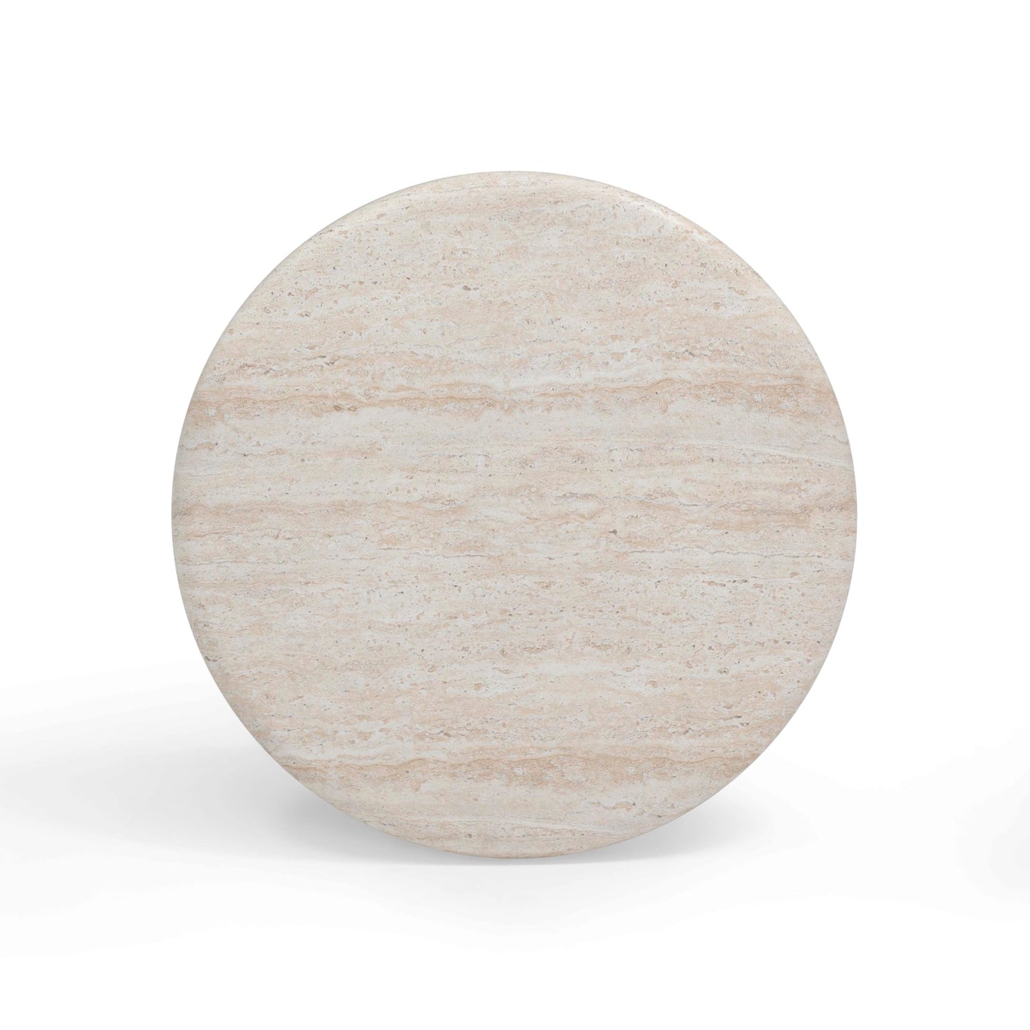 Tov Furniture Cynthia Travertine Concrete Indoor/Outdoor Side Table