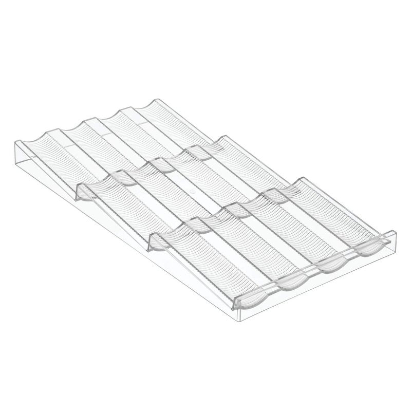 iDesign Linus Spice Rack, Drawer Organizer for Kitchen Storage - Clear