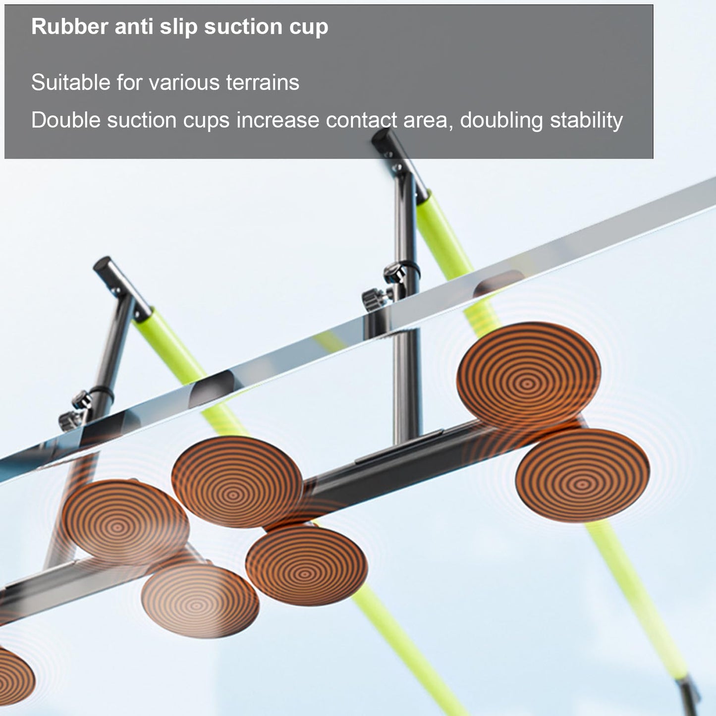 HUDABAIDI Parallel Bars for Physical Therapy, 6.57Ft, Height Adjustable, Black and Green